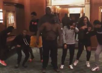 Este hombre es un crack: atentos al tambor improvisado de Shaq