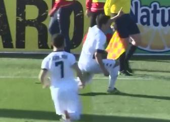 'Nacho' Herrera anotó un gol en Azerbaiyán y celebró a lo Salas