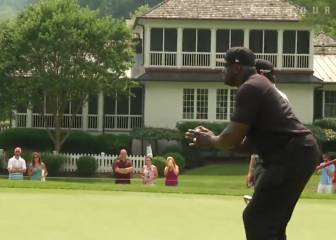 Shaq ante su reto más difícil: un tiro libre... ¡en un hoyo de golf!