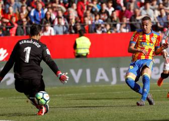 La frialdad de Rodrigo en sus dos goles ante el Sevilla