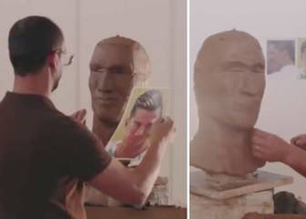 Así se esculpió el nuevo busto de Cristiano que apunta a viral