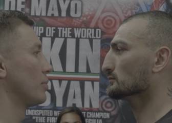 Desafiante cara a cara entre Golovkin y Martirosyan