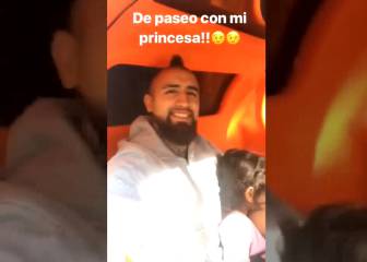 Vidal mostró un animado paseo junto a sus hijos en Alemania