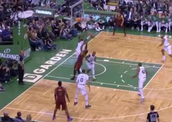 LeBron terminó desquiciado: taponazo de Brown a 'The King'