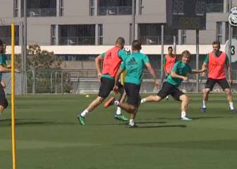 El Madrid volvió a entrenarse con Cristiano y Carvajal en el grupo