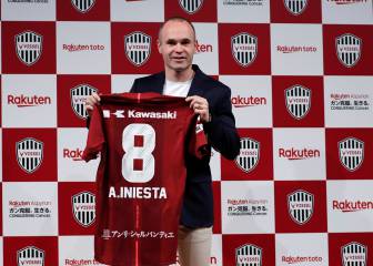 Iniesta fue presentado como nuevo jugador del Vissel Kobe