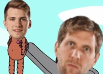 El GIF que arrasa en Dallas: Nowitzki, Doncic y el Rey León