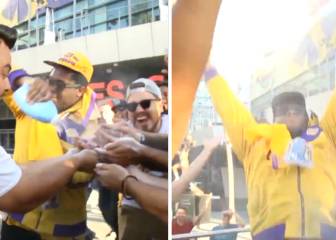 De lo mejor que verás hoy: fans de los Lakers celebran el fichaje del Rey a lo LeBron