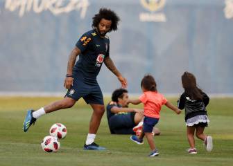 Brasil vuelve a los entrenamientos con Marcelo, Costa y Danilo