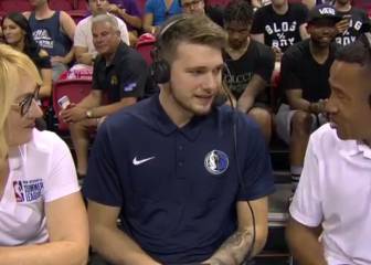Entrevistan a Doncic y un nº1 del draft le hace 'videobombing'