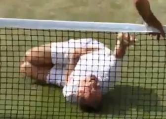 ¡Tenista se quejó 'a lo Neymar' por un pelotazo en Wimbledon!