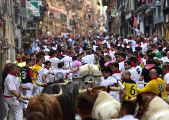 <sup>3</sup>Los toros de Miura cierran los encierros de San Fermín 2018