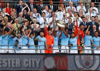 El Manchester City gana la Community Shield gracias a un doblete de Agüero