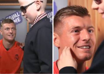Los más tierno que verás hoy: Kroos convive con niño invidente