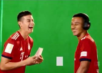 James y su divertido error en el media day del Bayern Múnich