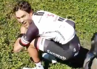 ¡Genio! Dumoulin vuelve al lugar de su famoso 'apretón' en el Giro