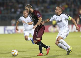Higuaín da la primera victoria de la Europa League al Milán