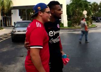 ¿Será titular? Vigouroux recibió el cariño de los chilenos en USA