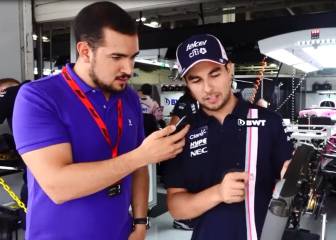 Sergio 'Checo' Pérez explica cómo funciona un volante de F1