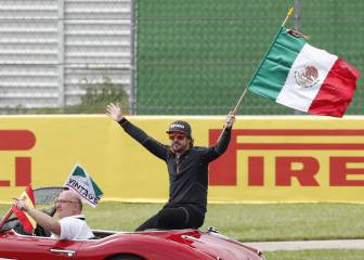 La afición mexicana se rinde ante Fernando Alonso