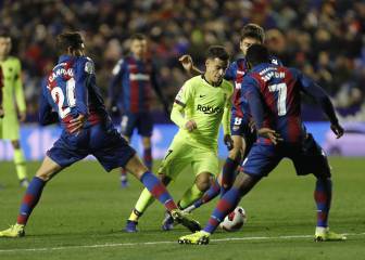 El Levante somete al Barcelona y le complica el pase a cuartos