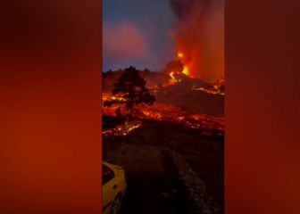 Increíbles las imágenes de La Palma por la noche