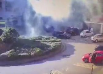 Un taxi explota en la puerta de un hospital en Liverpool