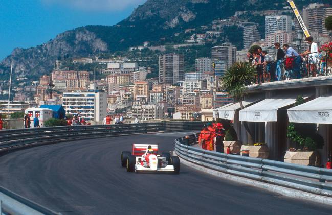 Senna, en Mónaco.