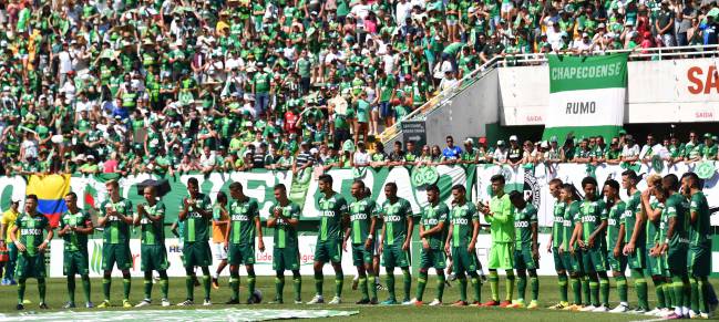 Jugadores del Chapecoense