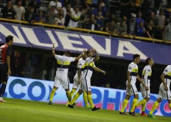 Boca recupera su juego para golear a Arsenal