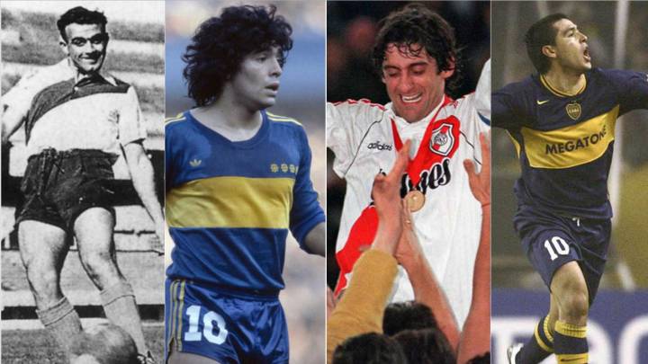 Diez superestrellas que jugaron en Boca Juniors o River Plate