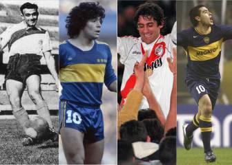 Diez superestrellas que jugaron en Boca Juniors o River Plate