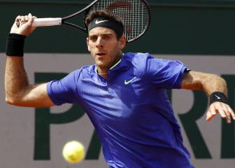 Del Potro sigue adelante por la lesión de Almagro