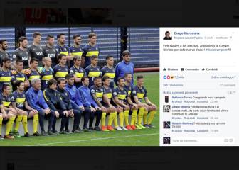Maradona también quiso felicitar a Boca por el título