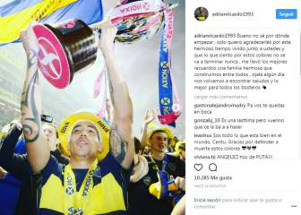 Centurión se despide de la afición xeneize por Instagram