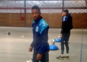 Andrés Ibargüen se entrenó por primera vez con Racing