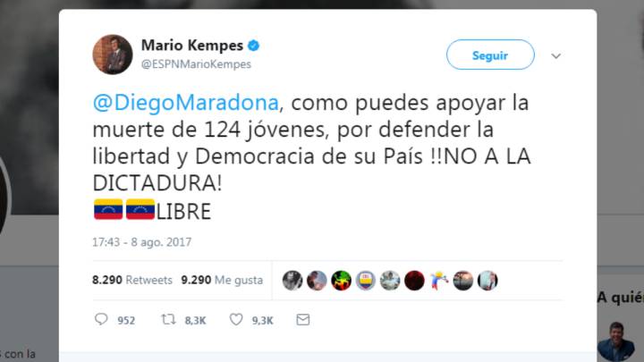 Guerra Kempes-Maradona con Venezuela de fondo