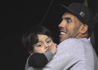 Carlos Tevez presenció el debut de Boca ante Olimpo