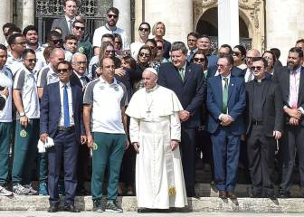 El Papa Francisco estuvo con los jugadores del Chapecoense