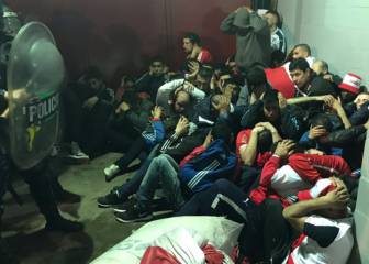 Batalla campal con 120 hinchas de Independiente detenidos
