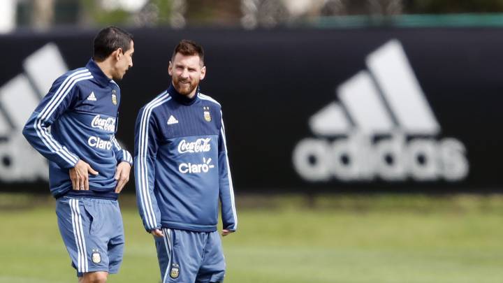 Messi trains with Argentina ahead of key Peru clash