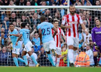 Manchester City 7-2 Stoke: resumen, goles y resultado