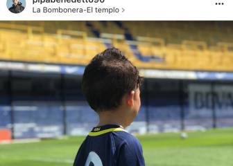 Benedetto agradece el trato de Boca con la imagen de su hijo