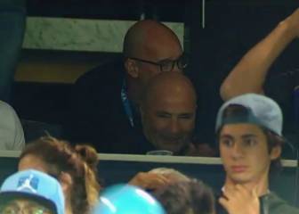 Jorge Sampaoli fue a ver a Lautaro Martínez