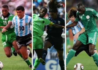 Argentina-Nigeria: ¡rivales en los Mundiales de 94, 02, 10, 14 y 18!