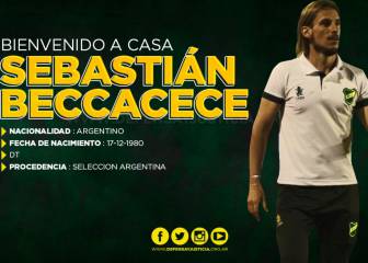 Sebastián Beccacece vuelve a Defensa y Justicia