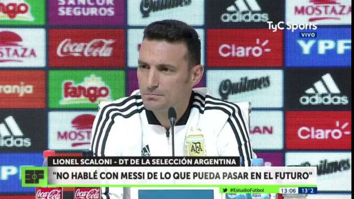 "No hablé con Messi sobre su futuro con Argentina"