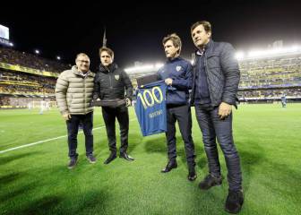 100 partidos de los Mellizos Barros Schelotto en Boca