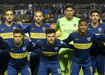 Formación de Boca hoy contra River en el Superclásico