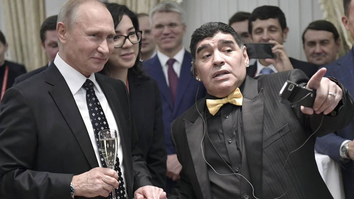 Las locas anÃ©cdotas de Maradona con el Papa, Trump, Putin...